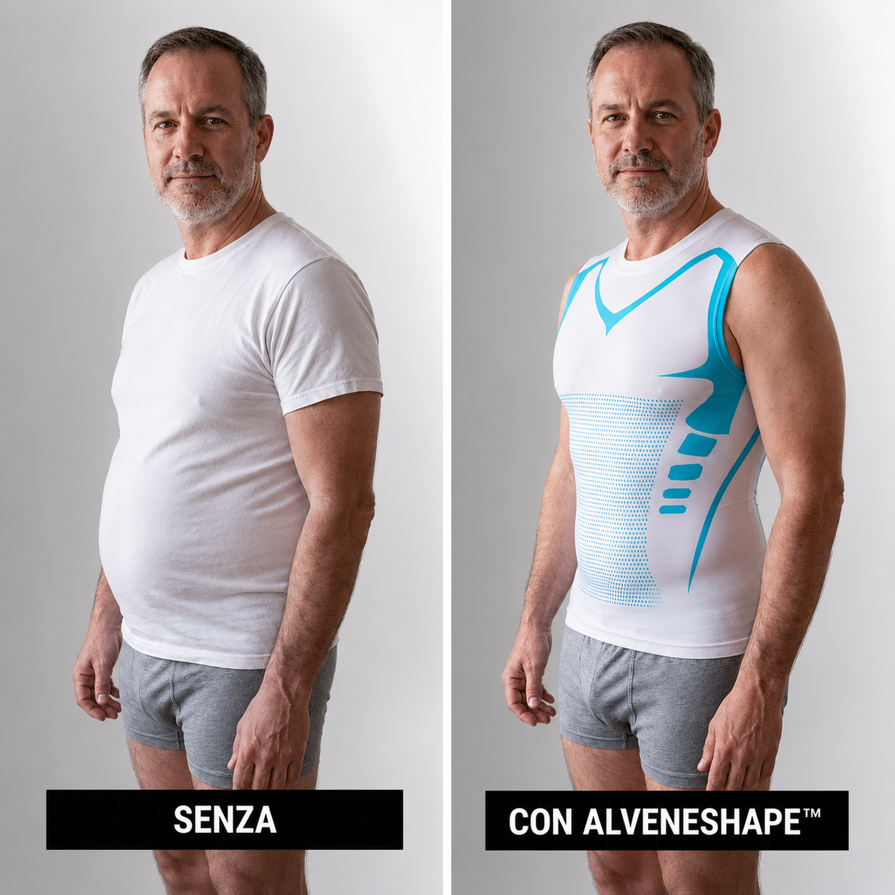 AlveneShape™ — Pancia, fianchi, ginecomastia. Risolti in secondi